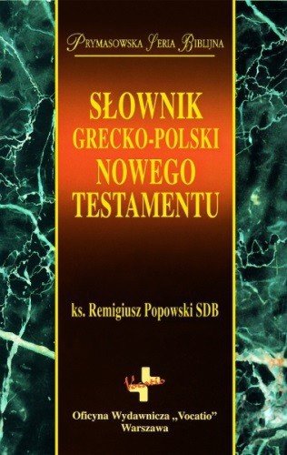 Słownik grecko-polski Nowego Testamentu - okładka książki