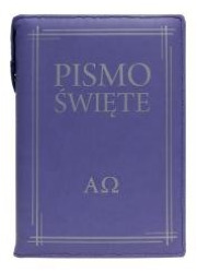Pismo Święte w etui fioletowe - okładka książki