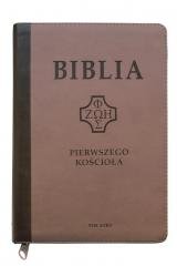 Biblia pierwszego Kościoła beż - okładka książki