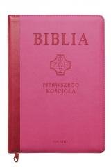 Biblia pierwszego Kościoła różowa - okładka książki