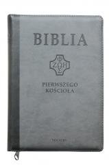 Biblia pierwszego Kościoła szara - okładka książki
