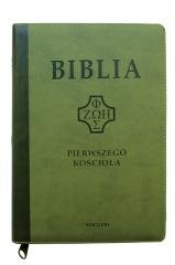Biblia pierwszego Kościoła zielona - okładka książki