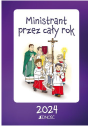 Ministrant przez cały rok 2024 - okładka książki