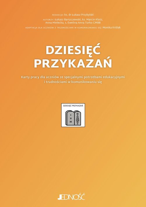 Dziesięć przykazań. Karty pracy - okładka książki