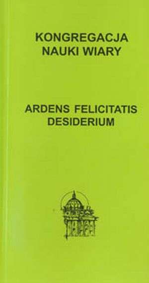 Ardens felicitatis desiderium - okładka książki