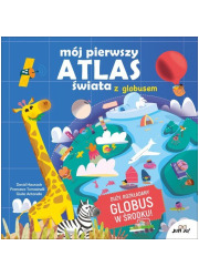 Mój pierwszy atlas świata z globusem - okładka książki