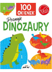 100 okienek Poznaję dinozaury - okładka książki