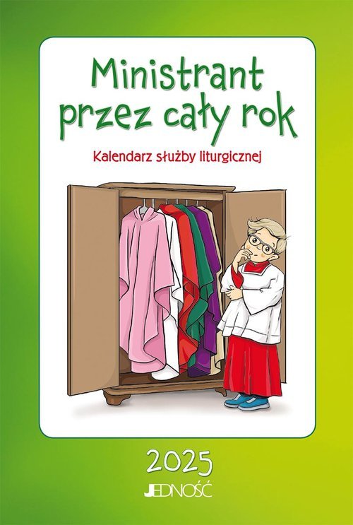 Ministrant przez cały rok 2025 - okładka książki