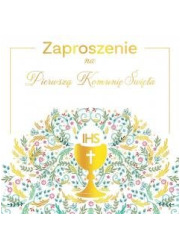 Zaproszenie - Komunia pattern IHS - zdjęcie produktu