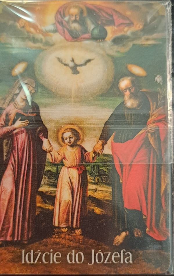 Karta św. Józef zrelikwiami III - zdjęcie dewocjonaliów