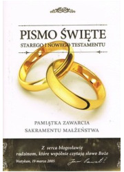 Biblia Domowa. Pamiątka małżeństwa - okładka książki