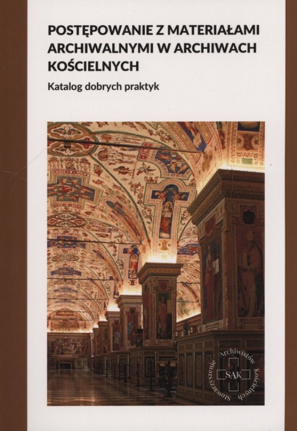 Postępowanie z materiałami archiwalnymi - okładka książki
