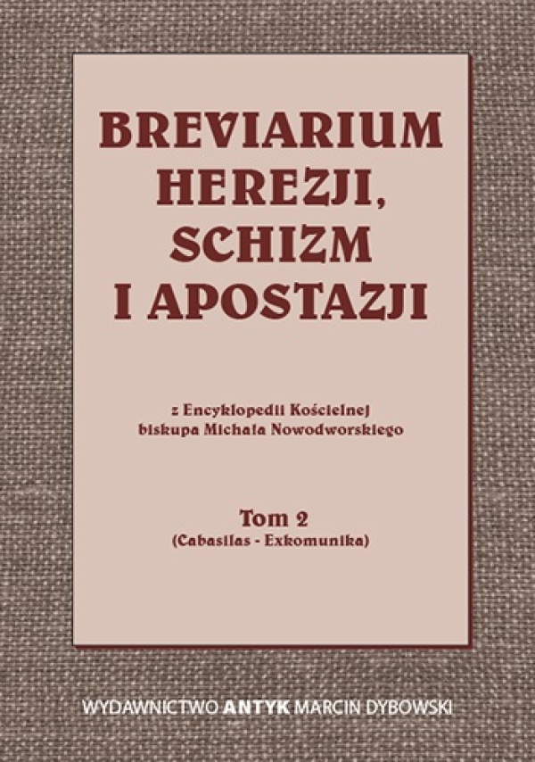 Breviarium herezji, schizm i apostazji. - okładka książki