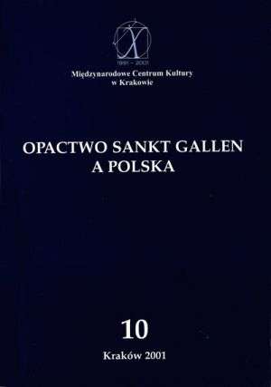 Opactwo Sankt Gallen a Polska - okładka książki