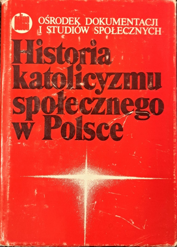 Historia katolicyzmu społecznego - okładka książki