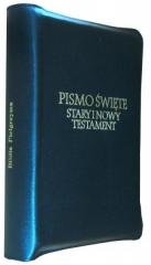 Biblia Pielgrzyma skórzany futerał - okładka książki