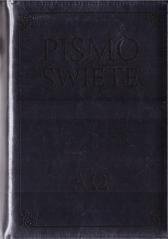 Pismo Święte w etui granatowe - okładka książki