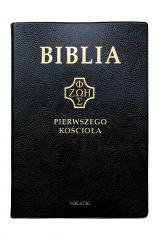 Biblia pierwszego Kościoła czarna - okładka książki