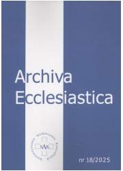 Archiva Ecclesiastica nr 18/2025 - okładka książki