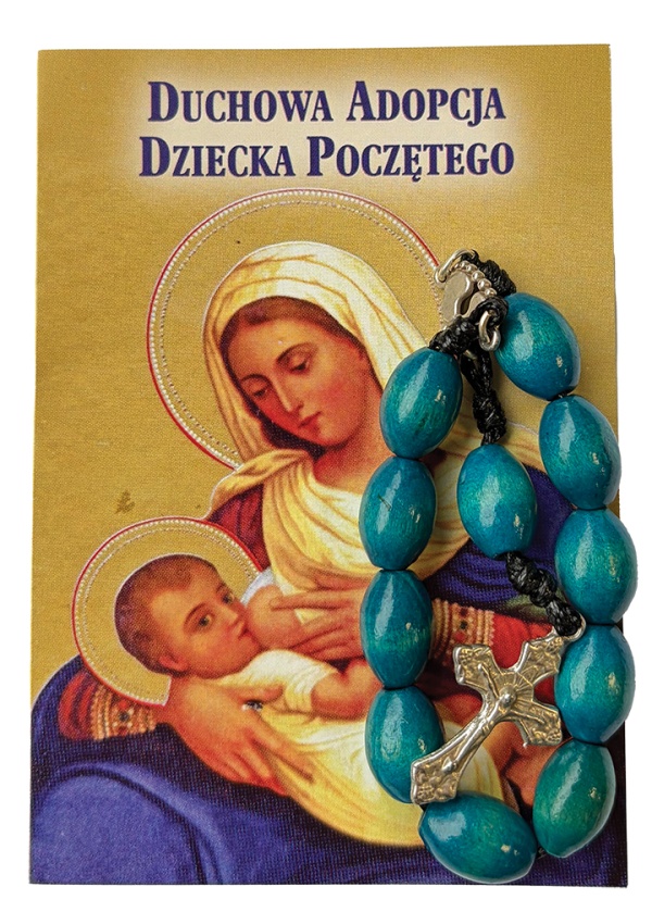 Duchowa adopcja dziecka poczętego - zdjęcie dewocjonaliów