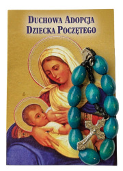 Duchowa adopcja dziecka poczętego - zdjęcie dewocjonaliów