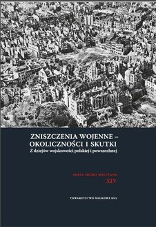 Zniszczenia wojenne - okoliczności - okładka książki