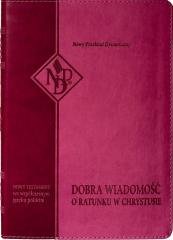 Nowy Testament NPD, różowa z paginatorami - okładka książki