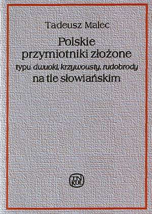 Polskie przymiotniki złożone typu - okładka książki